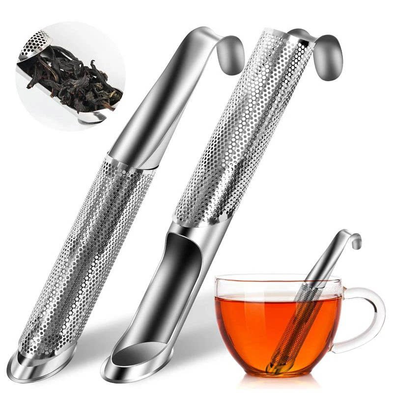 不锈钢创意烟斗茶漏创意挂式滤茶器茶隔泡茶器茶具配件茶叶过滤器