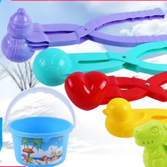 雪球夹夹雪器雪夹子打雪仗神器下雪堆雪人模型小鸭子爱心居家日用