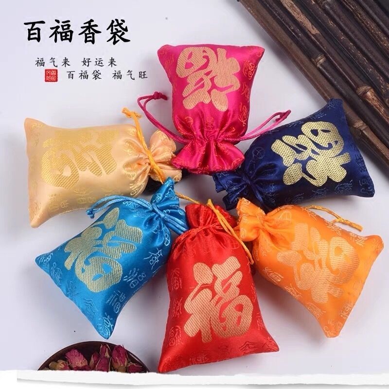 新年红色抽绳首饰收纳袋