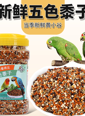 鹦鹉混合粮鸟食玄凤虎皮牡丹鸟食饲料五色黍子谷子带壳粮食1200ml