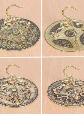 黄铜盖板十三太保钩子鸟笼圆形方形盖板鸟笼顶盖板装饰板鸟笼配件