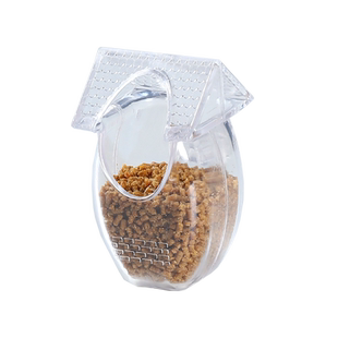 新款鸟用防甩食盒画眉鹩哥防撒百灵鸟食杯防撒食小料器鸟食碗