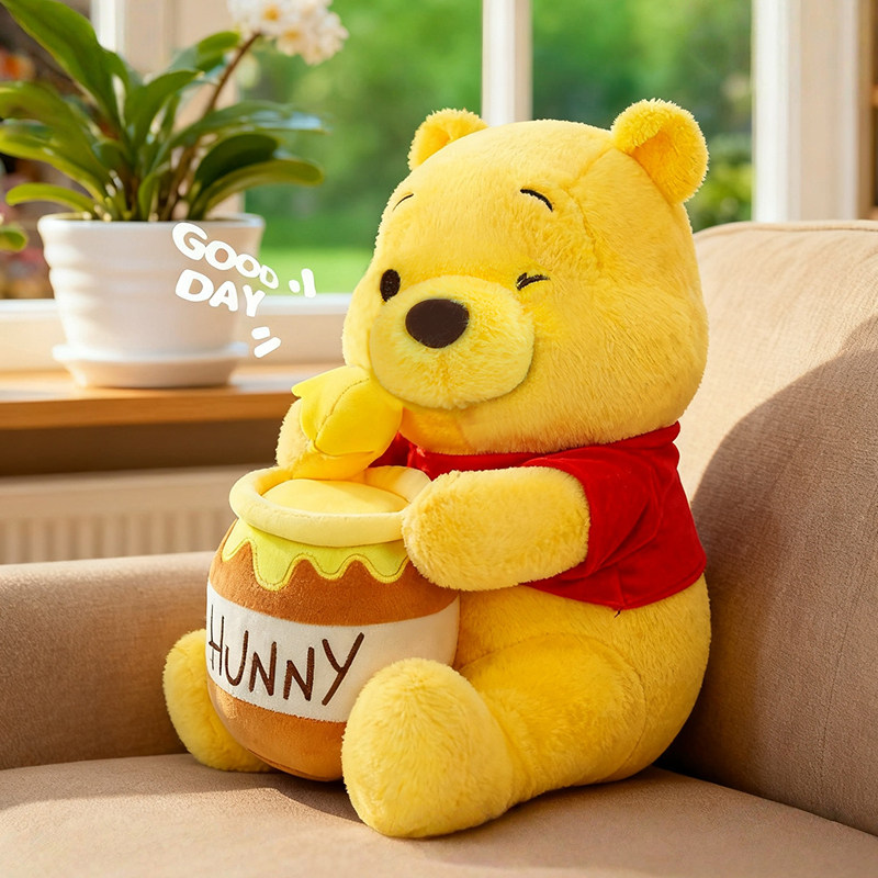 可爱蜜罐小熊维尼毛绒玩偶小熊公仔玩具娃娃儿童陪睡抱枕生日礼物