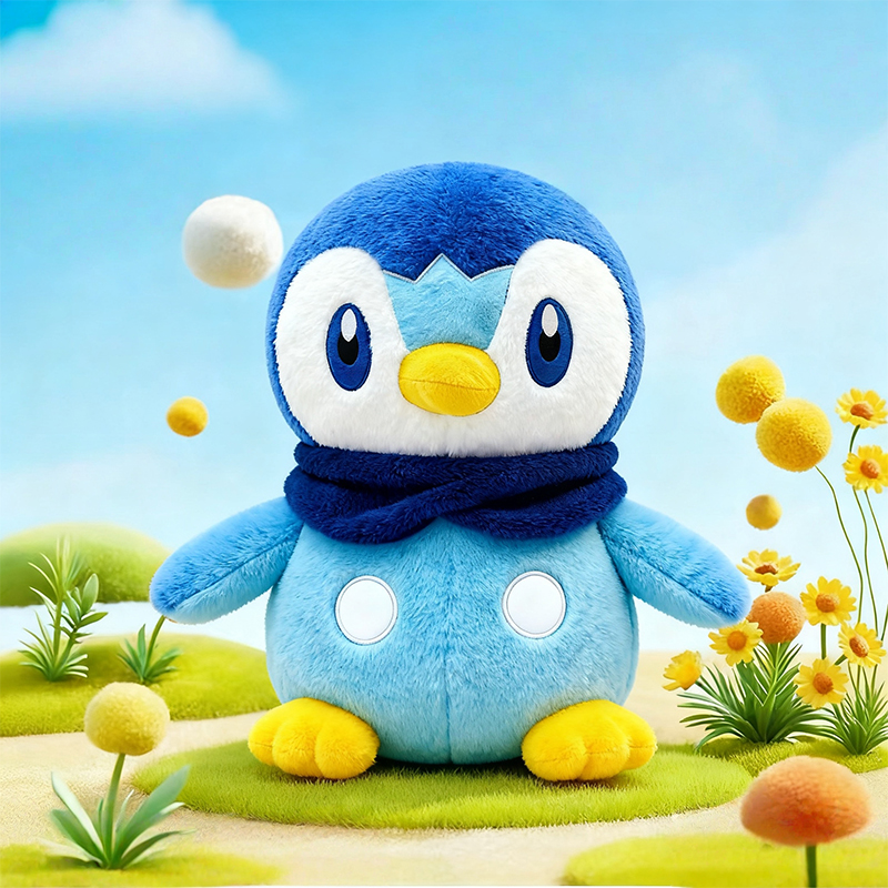 可爱企鹅波加曼毛绒玩偶公仔