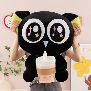 罗小黑战记玩偶猫咪毛绒玩具超大号公仔女生睡觉抱枕生日礼物