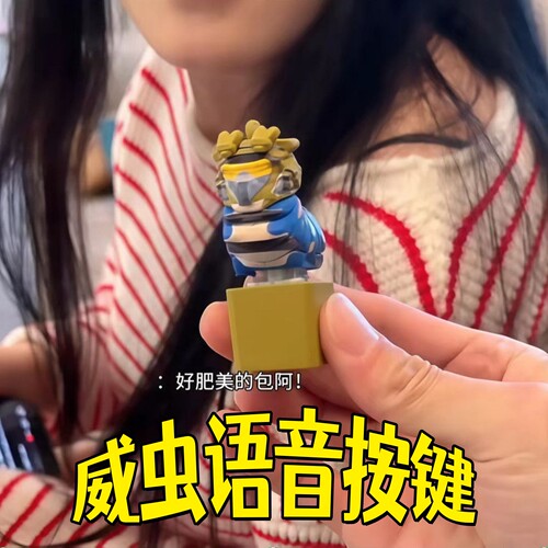 三角洲行动威虫发声按键钥匙扣