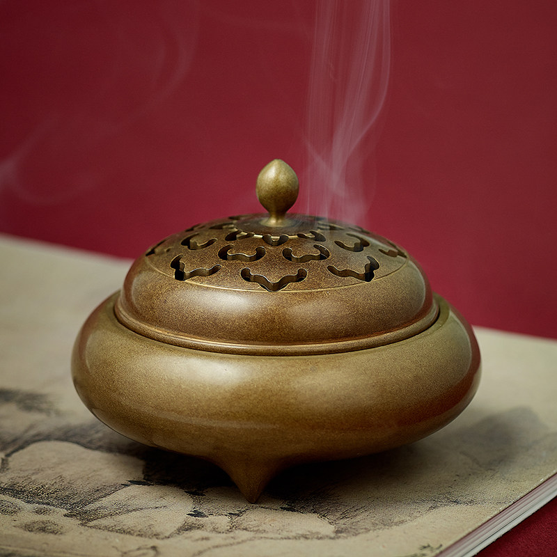焚香喝茶的香炉图片,香炉焚香图片_大山谷图库