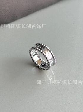 小众设计圆珠英文戒指女极简冷淡风百搭时尚高级感潮流复古极简