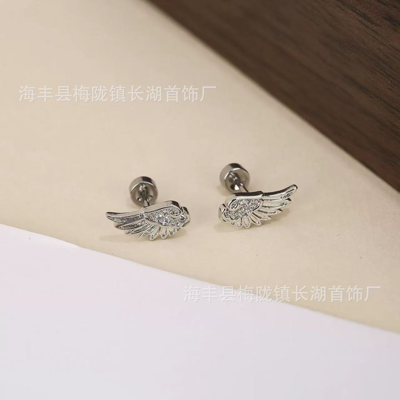 绝美天使禁忌羽翼耳钉女钛钢小众独特翅膀潮流百搭大方高级感