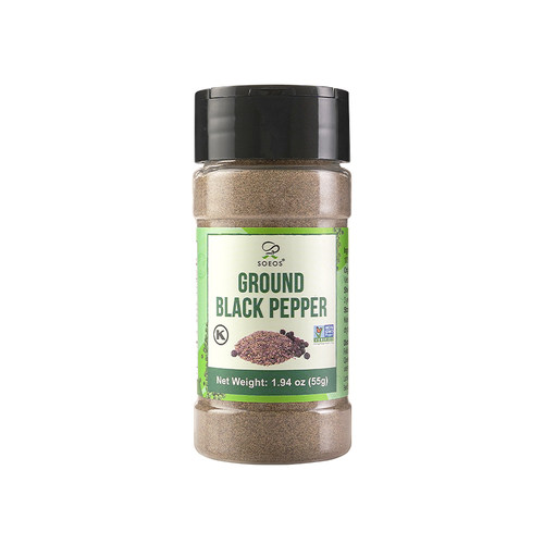 SOEOS越南进口黑胡椒粉家用调味烧烤牛排意面烘焙海鲜纯黑椒调料