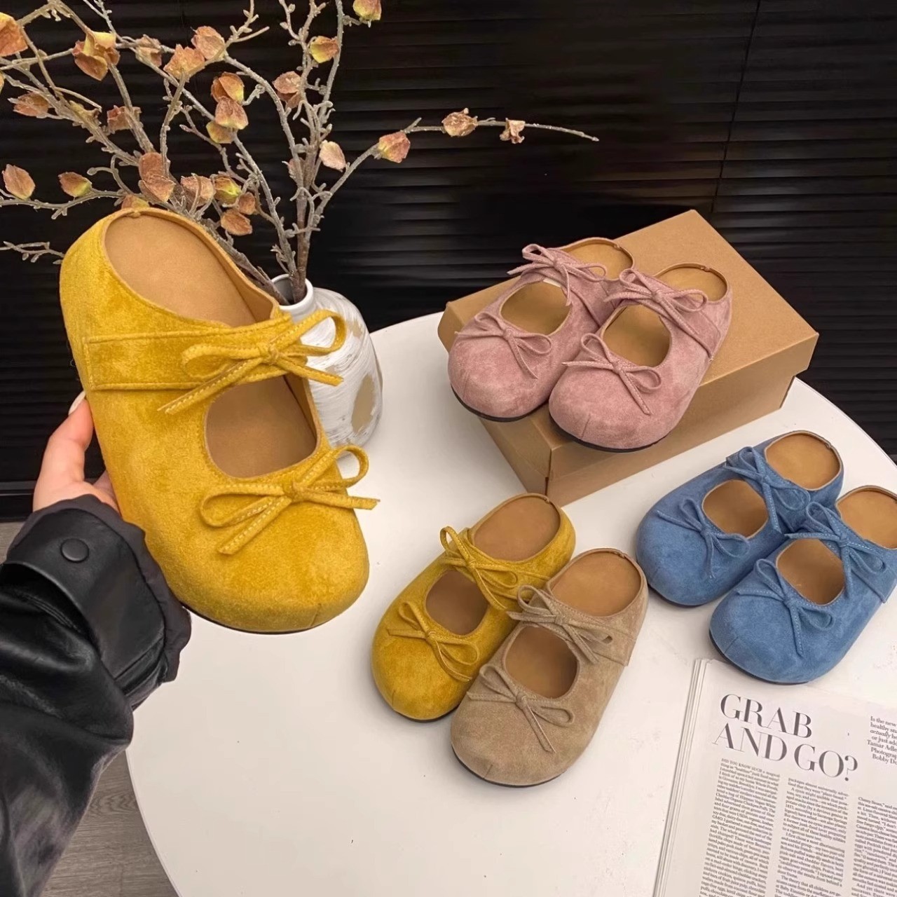 外穿厚底增高复古勃肯鞋女早春新款时尚百搭结包头半拖鞋