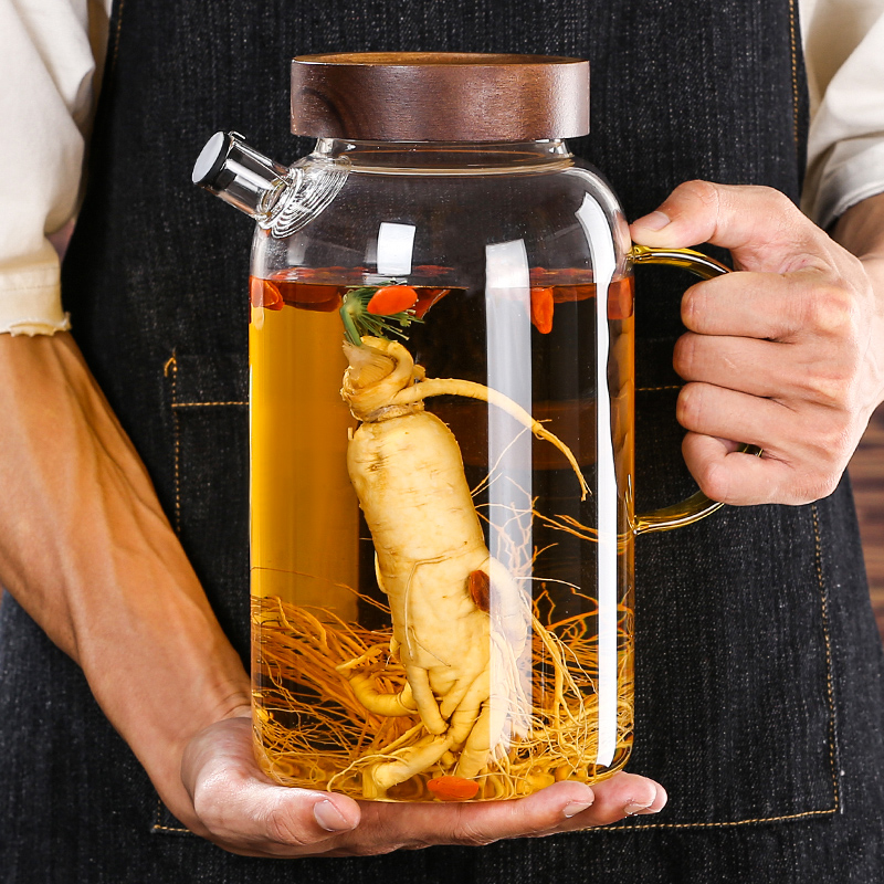 泡酒专用酒瓶手提家用人参鹿茸药酒玻璃瓶罐酒壶密封酒坛装酒酒罐