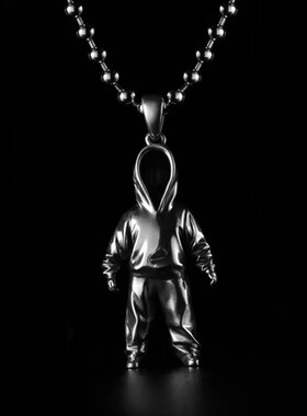 YulongLab原创设计卫衣人项链