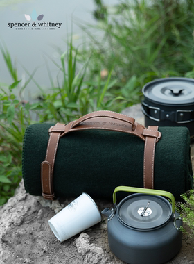 SPW羊毛毯户外露营毯军绿色盖毯登山郊游防潮保暖地垫家用沙发毯