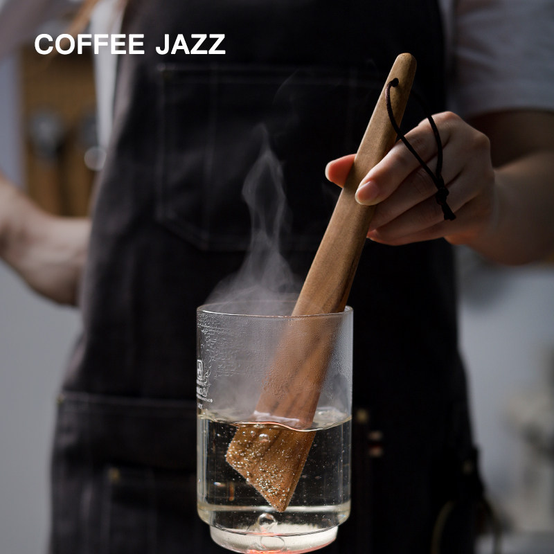 COFFEE JAZZ 虹吸壶搅拌棒法 泰国柚木 法压壶手冲咖啡实木搅拌棍