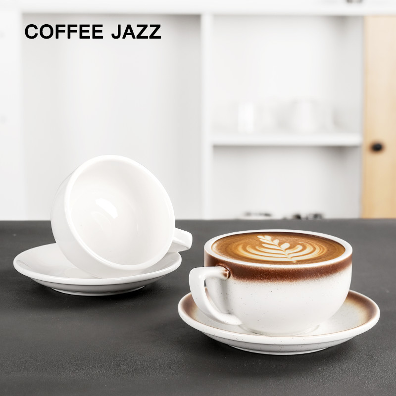COFFEEJAZZ咖啡杯拿铁拉花320ml