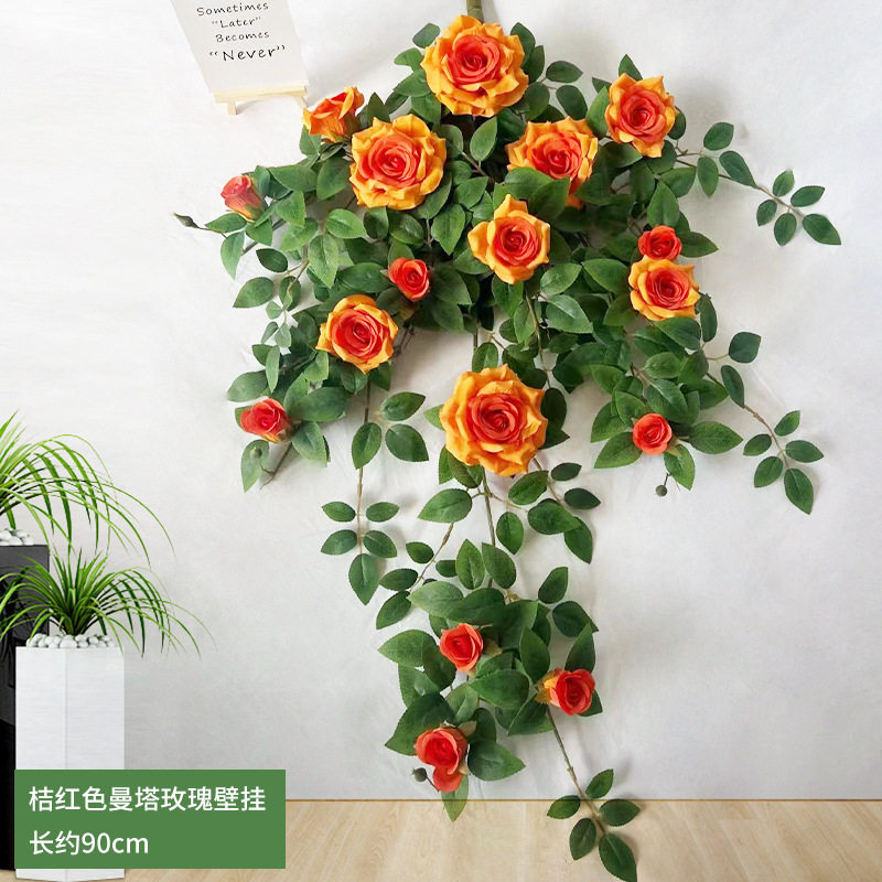 仿真玫瑰花假花高级感逼
