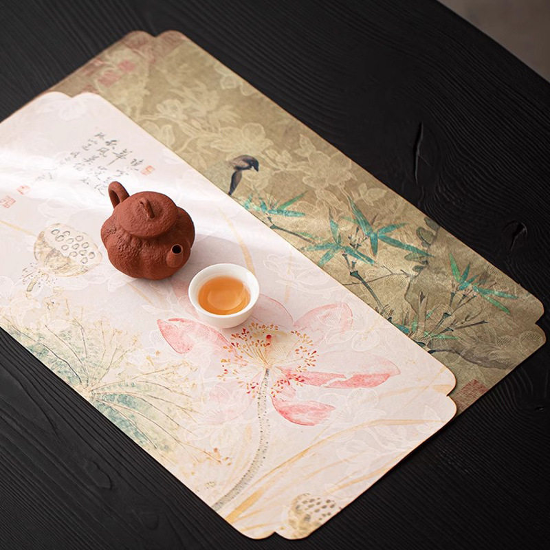 新中式云纱翠竹干泡茶席
