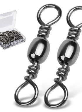 DONQL 50/100pcs Bearing Swivel Fishing Connector 1#-14# Fish