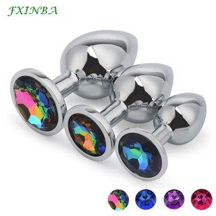 FXINBA Anal Plugs Metal Butt Plug Large Set Buttplug Anal Be