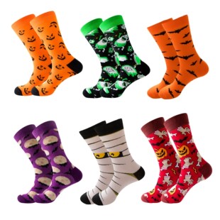 2021 Halloween Theme Socks Kids Favor Halloween Decor Bat Pu