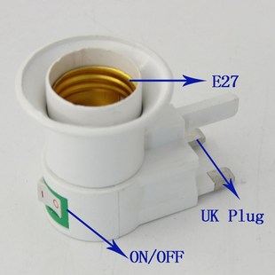 E27 UK Plug Flexible Extend Extension LED Light Bulb Lamp B