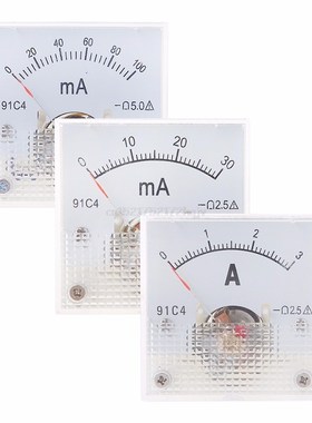 91C4 Class 2.5 Accuracy DC 100uA 20mA 30mA 500mA 0-1A 2A 3A