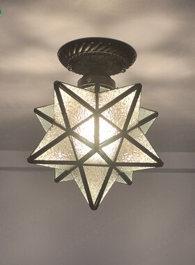 8 inch pentagram hallway aisle light Nordic star light entra