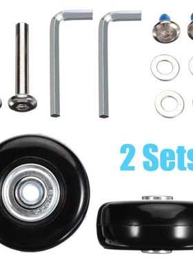 2 Sets Luggage Suitcase Replacement Wheels Roller Bearing Ha