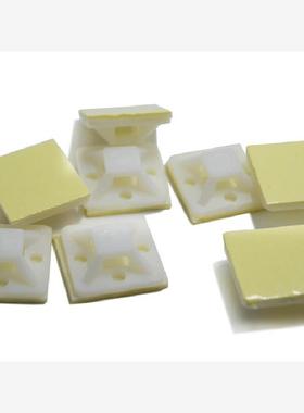 20pcs 20*20mm Plastic Mounts Self Adhesive Backed Cable Mana