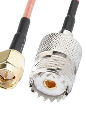 1PC RG316 Cable Jumper Pigtail UHF SO239 Female PL259 to SMA