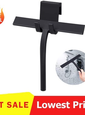 Window Squeegee Glass Wiper Scraper Cleaner with Silicone Bl