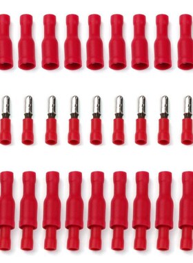100PCS/Set Insulated Cold Pressing Connector Female/Male Bul