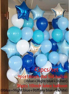 36inch Transparent Gold Silver Confetti Balloons 18inch Star