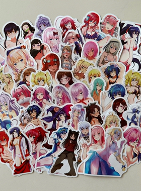 萝莉比基尼性感美女贴纸二次元笔记本电脑手机壳吉他滑板成人贴画