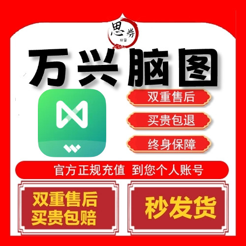 【官方正版】万兴脑图亿图会员终身永久三件套思维导图vip一年充图片