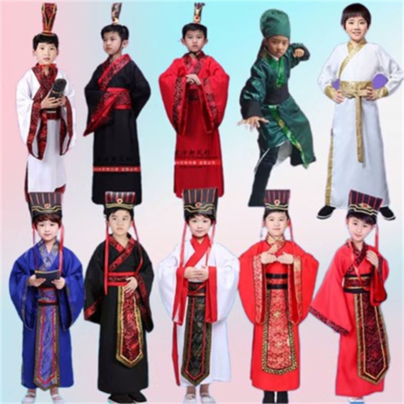 周瑜演出服三国诸葛亮服装儿童刘备关羽cos服张飞孙权草船借箭男