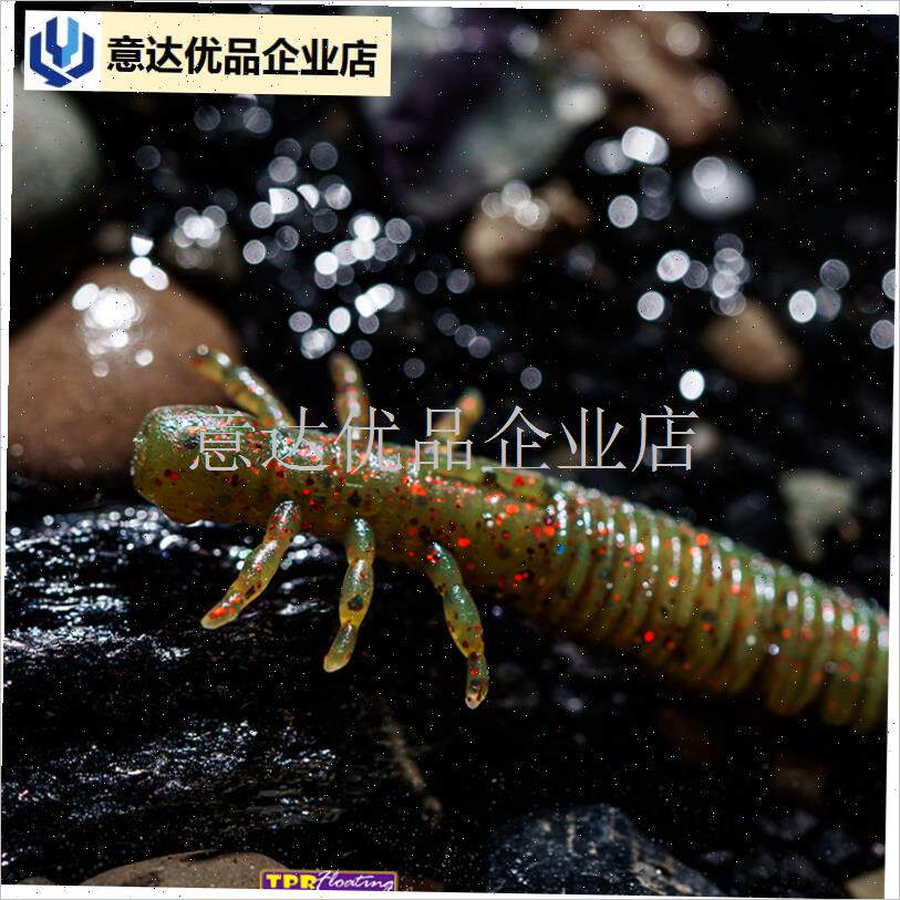 4新款鸦语稚虫路亚饵蜻蜓幼虫假饵浮水软饵黑坑V鳜鱼鲈鱼内德,