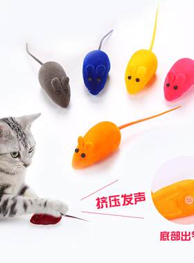 猫玩具仿真老鼠发声玩具