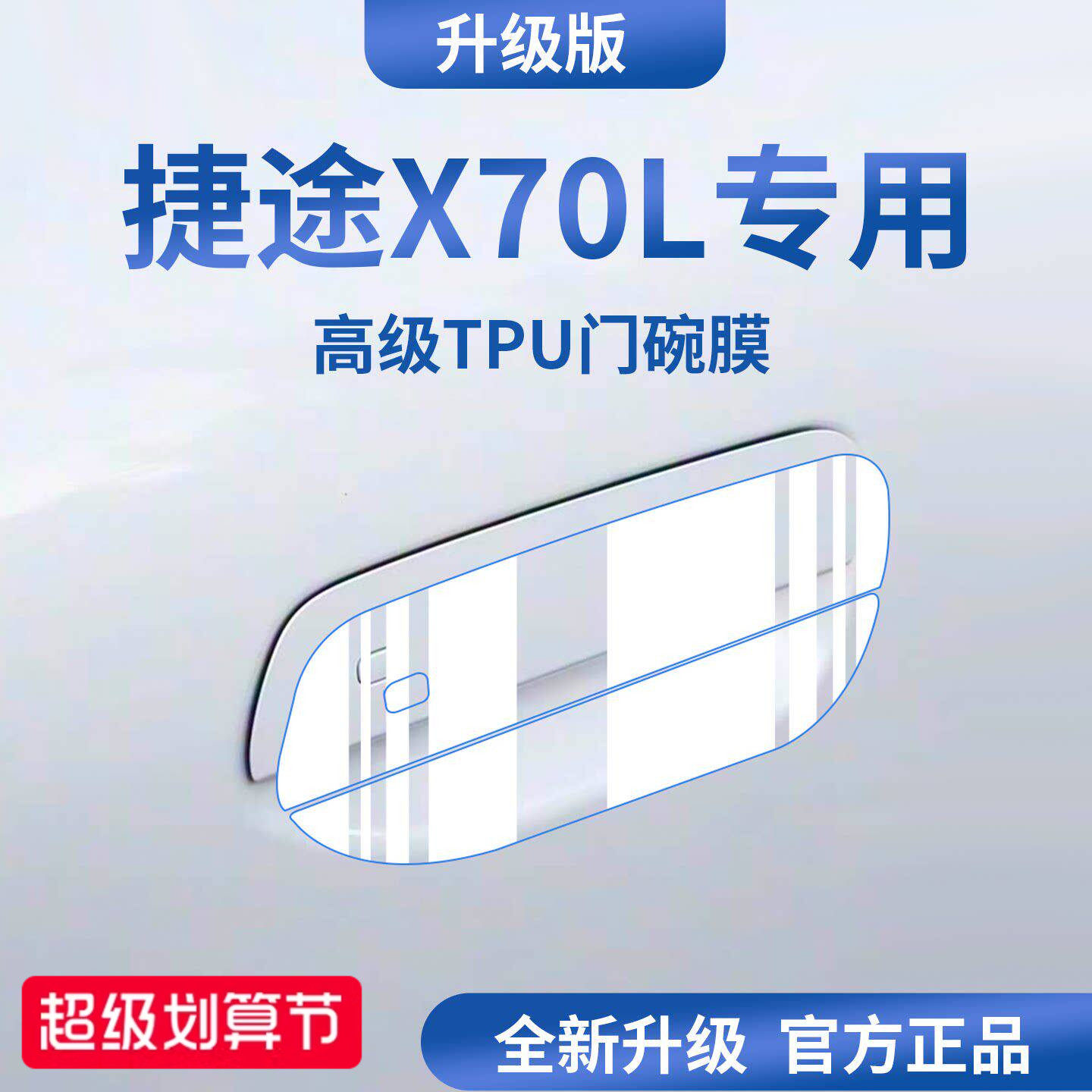 官方正品丨适用于捷途X70L门碗膜