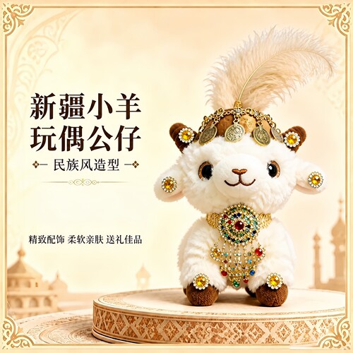新疆小羊玩偶公仔金泉商城同款