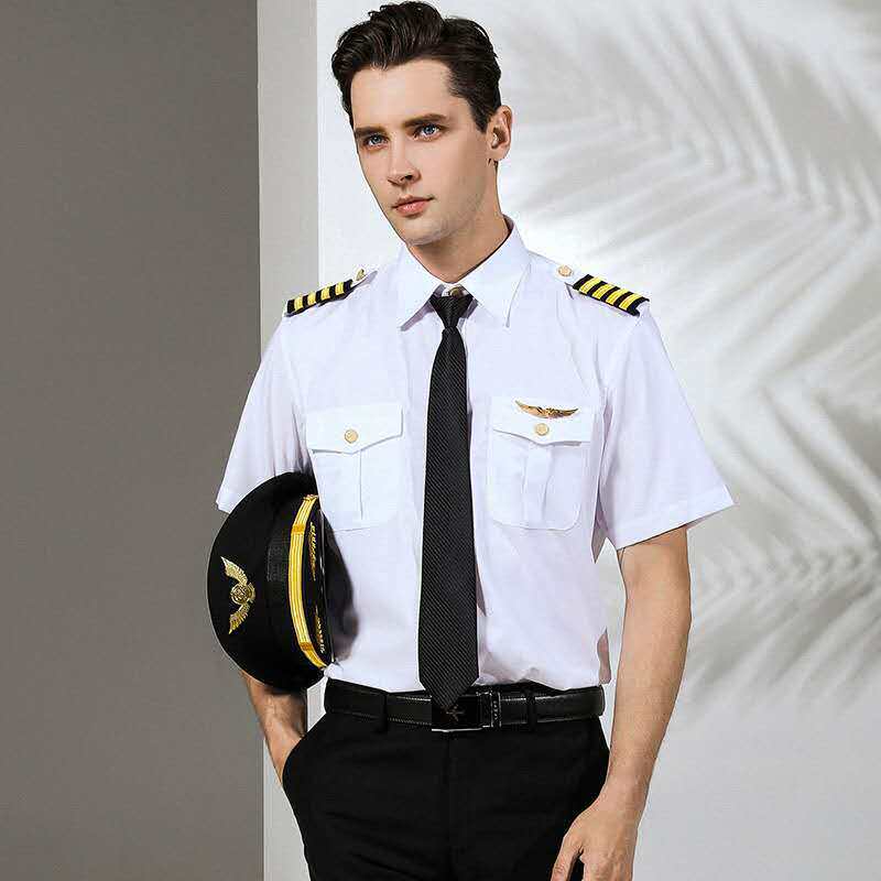 空少制服机长飞行员衬衣男机师
