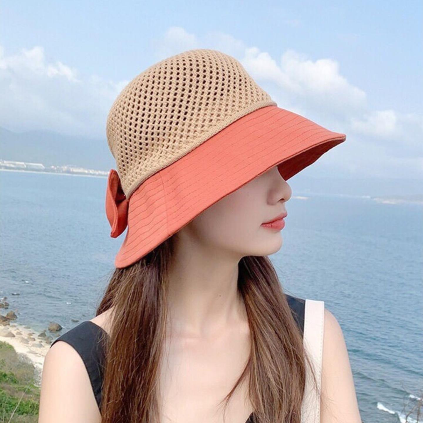 春夏季女款时尚遮阳防晒渔夫帽｜