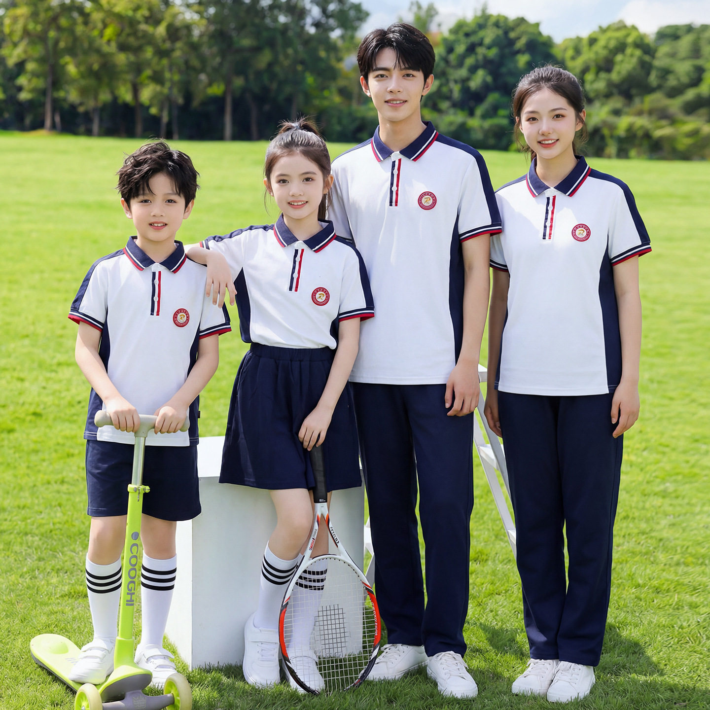 江西萍乡中小学四季校服套装夏+