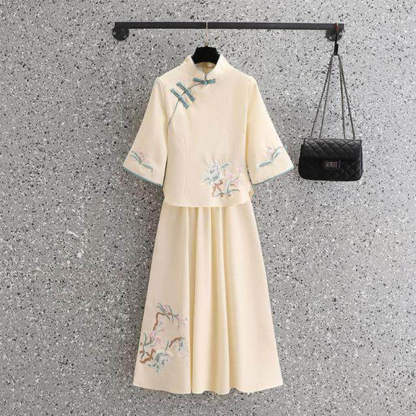 中高品质改良新中式茶服两件套｜