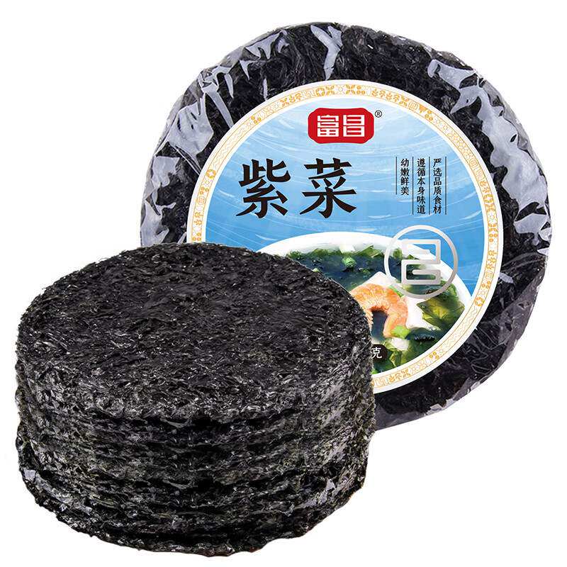 富昌紫菜100g海带虾皮紫菜蛋花汤福建特产海产干货 DIY 果肉条图片
