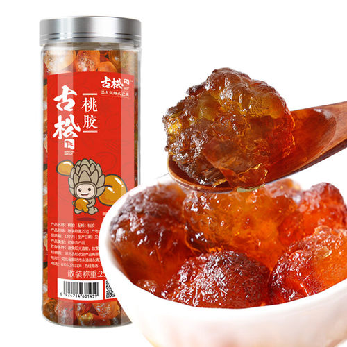 古松干货 桃胶250g 桃花泪桃树胶银耳莲子百合羹食材 二十年品牌