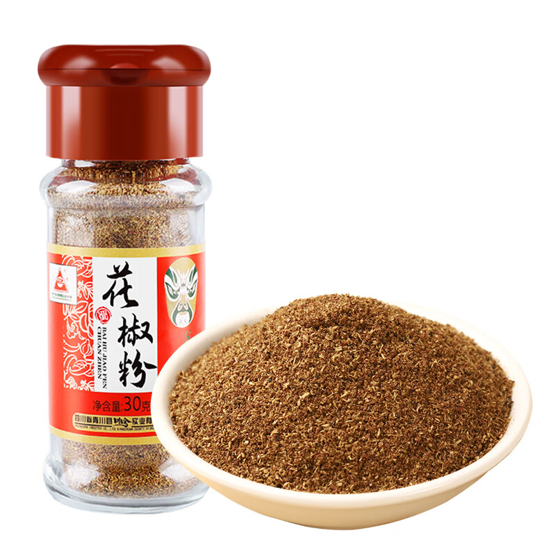 川珍花椒粉30g花椒面香辛料玻璃瓶装烧烤撒料烤肉羊肉串蘸料调料图片
