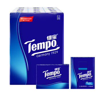 得宝（TEMPO）手帕纸 经典无香4层7张*36包 湿水不破 纸巾小包