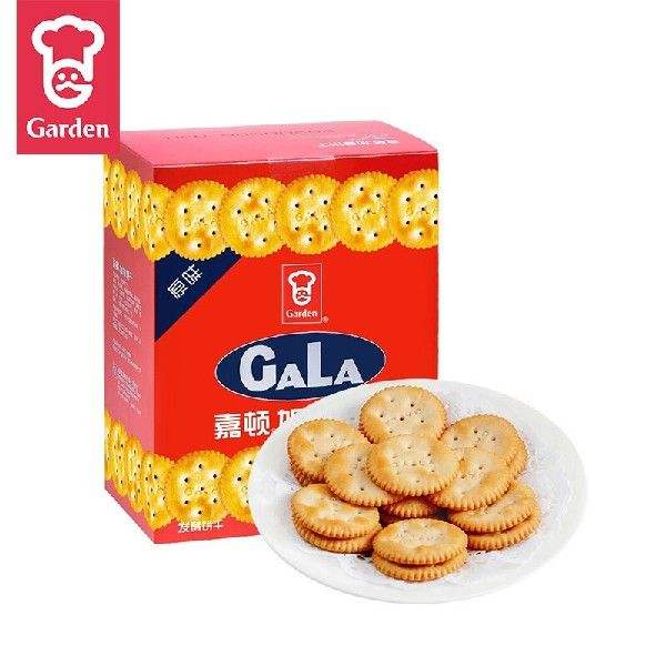 嘉顿（Garden）加拿饼干咸香味小圆饼休闲零食小奇福饼干雪花酥